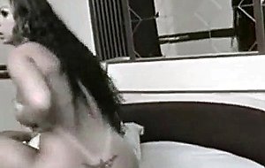 Massive cumshot on Tgirls face