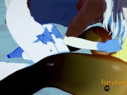 Furry Yaoi Hentai 3D - Dog Sukcs big horse dick and he cums in his mouth