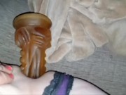 My hole loves my alien dildo