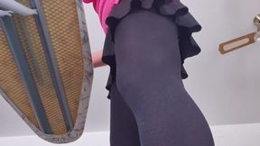 Look Under My Skirt While I'm Ironing