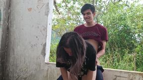 FUCKING MY STEPSISTER IN ABANDONED HOUSE PART2