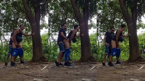 casado arrombando meu cu na trilha do parque