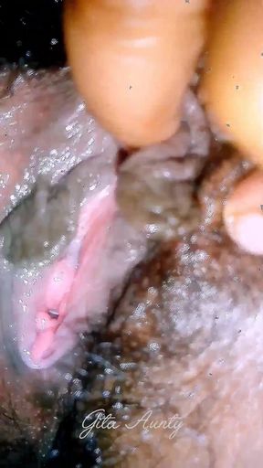 Jaw-dropping moment from &quot;Gita aunty show big big boobs and pussy 2025  part two&quot;