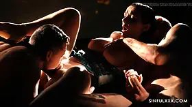 SinfulXXX Passionate Threesome Rendezvous with Lady Gang, Max Dior & Steve Q