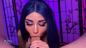 I love it intense    Your thick shaft sinking deep into my mouth from behind