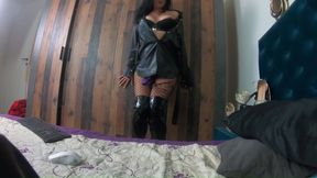 Milfycalla - Leather Fetish Mix Vol.4 - Shiny Black Leather Seduction