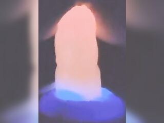 T-Cutie Breeded in the dark by phosphorescent sex-toy