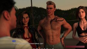 dominos beach 5 sfw walkthrough: jhon meets rebels gang new friends & beach alliance tease