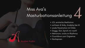 Miss Ava's Masturbationsanleitung 4 | Avalee Audio | JOI | Metronom | Gentle Fdom | Achtsames Analplay für devote Männer