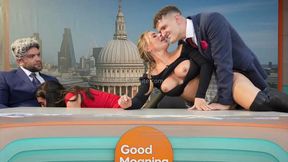 georgie maria morning new reporter foursome on stage porn video