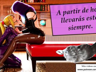 JOI, serás mi mascota raunchy a partir de hoy. Anal + CEI.