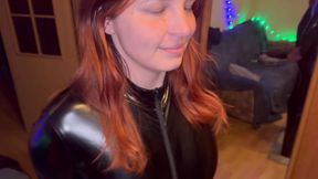 Rimming POV with Whipped Cream in Latex (custom Video)