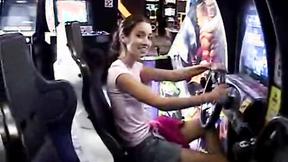 ”Chloe 18 shows teen body & fingering at taxi”