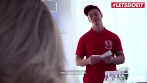 Monika's Fun Day: Pizza Delivery Guy Takes Charge - LETSDOEIT