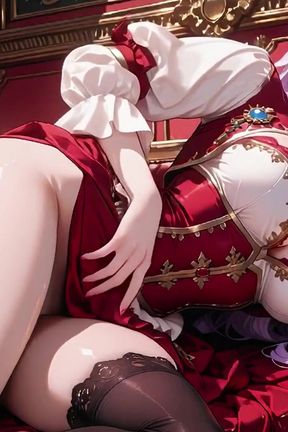 The Purple Queen! Lazy Coronation on the Golden Throne, Red &amp; White Haute Couture Is Insane!