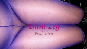 curvy legs of dani in pink and purple pantyhose are so sexy