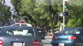 In the Car He Jerks off and She Swallows It All