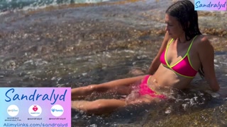 Mermaid solo with goosebumps and nipple play