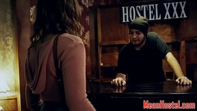 Dicksucking teen plowed in creepy hostel