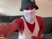 Sexy Twink Aesthetic Underwear Tease (Male Model Tighty Whitey Briefs) Flexing for Pride Month LGBTQ