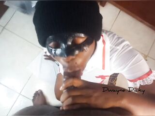 Small nurse takes care of my cock