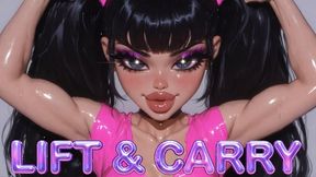 Wedding Carry Domination: Strong Bride Lifts & Fucks Her Helpless Groom