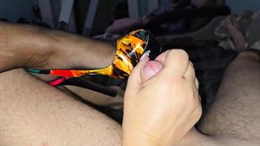 Seduced MILF in torn tights and high heels gets huge cumshot