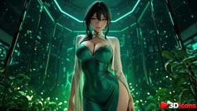 a costumed entertainer took a break from work to feel a huge cock in her ass [ai]