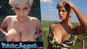 ”Big Breasted MILF's Sloppy Public Blowjob & Fuck”