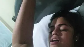 the cheating slut wife was so horny waiting for me but fucked my lil stepbrother while i'm not at home