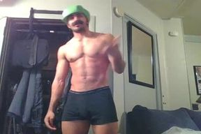 tasty str8 Wolf Disguised As Luigi Demonstrates Off And Plays With A Fleshlight