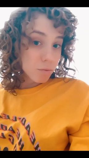 End Result of the Treatment I Did on My Hair. My Curls Are Much More Relaxed. Not Sure How I Feel About Them Honestly It's a Big