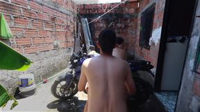 My Neighbor Washes My Motorcycle and Then Fucks Me.