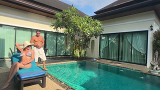 Horny MILF fucked her pool cleaner