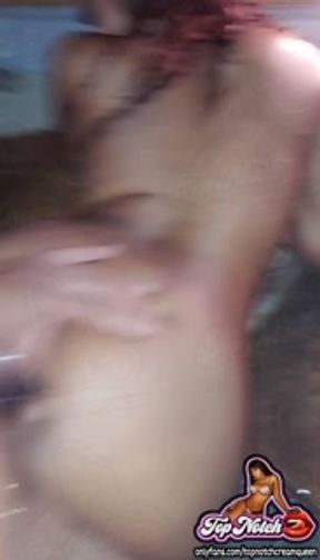 Freaky Fat Booty Ebony TopNotchCreamQueen Gets Dicked Down In Public Pool