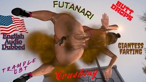 Giantess Futanari Facesitting & Fart Domination After Ball Burst - Butt Drops Crushing Ass Smother Trample & Stinky Farts in Public - Part 2 - Femdom CBT - FULL HD English Dub - POV View SFX Farting VFX