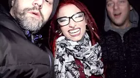 Redhead loves double penetration in her wet pussy