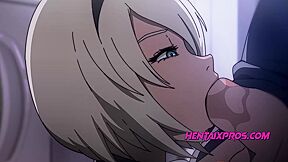 Car Toon And Anime Hentai - Nier Fuckomata Blowjob, Cumshot, Orgasm Sex Parody