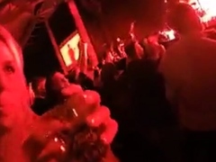 Public cock sucking at a concert