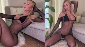 Violet Myers captivates with voluptuous charm in a forbidden trio