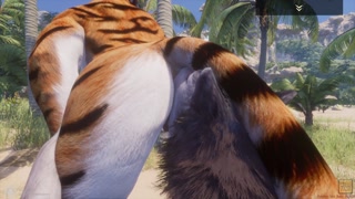 Wild Life / Lesbian Furrie Porn Tiger and Wolf Girl