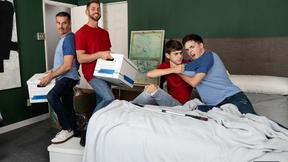 ”Mitch Cox & Joey Mills celebrate their new house with a quicky”