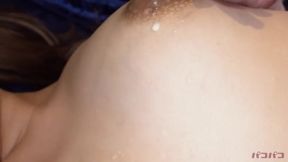 Watch as busty Japanese wife cheats on husband with a rough doggystyle pounding and messy creampie