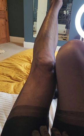 Stockings and masturbation - my day