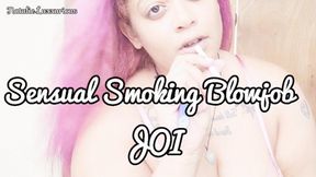 Sensual Smoking Blowjob