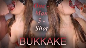 Solo Bukkake Tease: Alex Jerks 5 Shots to My Waiting Mouth