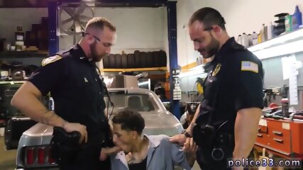 Police man big gay cock Get screwed by the police