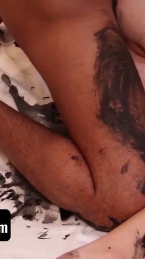 Curious Step Son Aaron Allen Joins Black Step Dad Tony Genius For A Naked Art Project - FamilyDick   Clip 2
