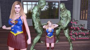 Arrogant Supergirl Gangbanged By Two Ugly Monsters