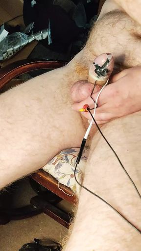 estim fun cum in condom